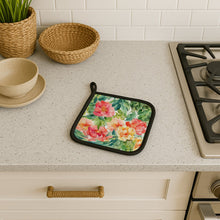 Load image into Gallery viewer, Indiana Peonies in Watercolor Pair of Pot Holders