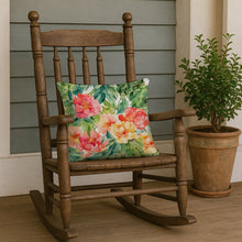 Load image into Gallery viewer, Indiana Peonies in Watercolor Throw Pillow