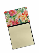 Load image into Gallery viewer, Indiana Peonies in Watercolor Sticky Note Holder- Refiilable Desk Accessory Note Pad