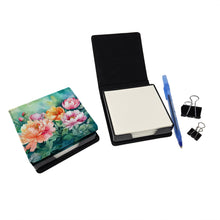 Load image into Gallery viewer, Indiana Peonies in Watercolor PU Leather Note Paper Holder