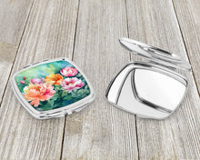 Load image into Gallery viewer, Indiana Peonies in Watercolor Compact Mirror