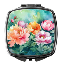 Load image into Gallery viewer, Indiana Peonies in Watercolor Compact Mirror