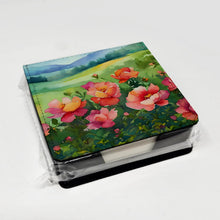 Load image into Gallery viewer, Iowa Wild Prairie Roses in Watercolor PU Leather Note Paper Holder