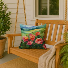 Load image into Gallery viewer, Iowa Wild Prairie Roses in Watercolor Throw Pillow