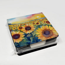 Load image into Gallery viewer, Kansas Sunflowers in Watercolor PU Leather Note Paper Holder