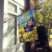 Load image into Gallery viewer, Kansas Sunflowers in Watercolor House Flag