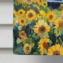 Load image into Gallery viewer, Kansas Sunflowers in Watercolor House Flag