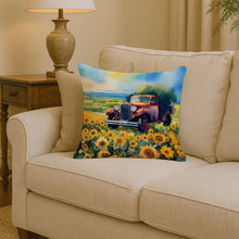 Load image into Gallery viewer, Kansas Sunflowers in Watercolor Throw Pillow