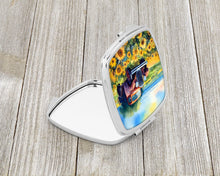 Load image into Gallery viewer, Kansas Sunflowers in Watercolor Compact Mirror