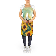 Load image into Gallery viewer, Kansas Sunflowers in Watercolor Apron – Artist-Designed Kitchen, BBQ &amp; Craft Apron