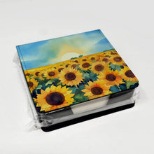 Load image into Gallery viewer, Kansas Sunflowers in Watercolor PU Leather Note Paper Holder