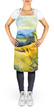 Load image into Gallery viewer, Kentucky Goldenrod in Watercolor Apron – Artist-Designed Kitchen, BBQ &amp; Craft Apron