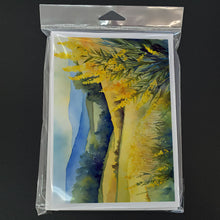 Load image into Gallery viewer, Kentucky Goldenrod in Watercolor Greeting Cards -  Blank Note Cards – 8-Pack of Artist-Designed Cards with Envelopes