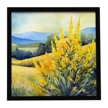 Load image into Gallery viewer, Kentucky Goldenrod in Watercolor Framed Metal Print