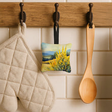 Load image into Gallery viewer, Kentucky Goldenrod in Watercolor Hanging Square Fabric Ornament 3.5 × 3.5