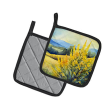 Load image into Gallery viewer, Kentucky Goldenrod in Watercolor Pair of Pot Holders