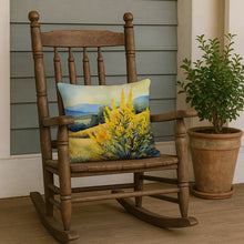 Load image into Gallery viewer, Kentucky Goldenrod in Watercolor Throw Pillow
