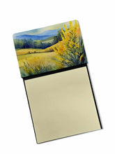 Load image into Gallery viewer, Kentucky Goldenrod in Watercolor Sticky Note Holder- Refiilable Desk Accessory Note Pad