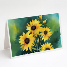 Load image into Gallery viewer, Kentucky Goldenrod in Watercolor Greeting Cards -  Blank Note Cards – 8-Pack of Artist-Designed Cards with Envelopes