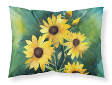 Load image into Gallery viewer, Kentucky Goldenrod in Watercolor Fabric Standard Pillowcase – Artistic Decorative Front, White Back