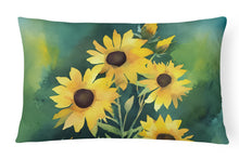 Load image into Gallery viewer, Kentucky Goldenrod in Watercolor Fabric Decorative Pillow