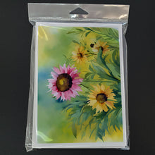 Load image into Gallery viewer, Kentucky Goldenrod in Watercolor Greeting Cards -  Blank Note Cards – 8-Pack of Artist-Designed Cards with Envelopes