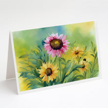 Load image into Gallery viewer, Kentucky Goldenrod in Watercolor Greeting Cards -  Blank Note Cards – 8-Pack of Artist-Designed Cards with Envelopes