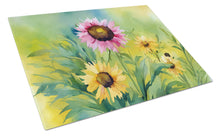 Load image into Gallery viewer, Kentucky Goldenrod in Watercolor Glass Cutting Boards – Durable, Decorative Kitchen Art Large