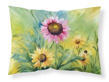 Load image into Gallery viewer, Kentucky Goldenrod in Watercolor Fabric Standard Pillowcase – Artistic Decorative Front, White Back