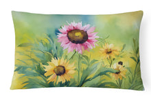 Load image into Gallery viewer, Kentucky Goldenrod in Watercolor Fabric Decorative Pillow