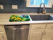 Load image into Gallery viewer, Kentucky Goldenrod in Watercolor Dish Drying Mat
