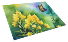 Load image into Gallery viewer, Kentucky Goldenrod in Watercolor Glass Cutting Boards – Durable, Decorative Kitchen Art Large