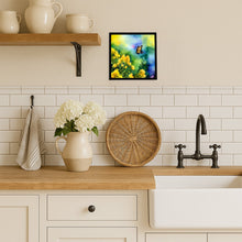 Load image into Gallery viewer, Kentucky Goldenrod in Watercolor Framed Metal Print