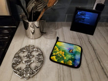 Load image into Gallery viewer, Kentucky Goldenrod in Watercolor Pair of Pot Holders