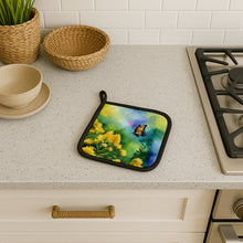 Load image into Gallery viewer, Kentucky Goldenrod in Watercolor Pair of Pot Holders