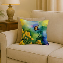Load image into Gallery viewer, Kentucky Goldenrod in Watercolor Throw Pillow