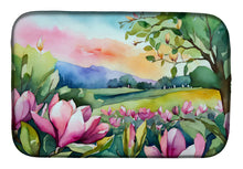 Load image into Gallery viewer, Louisiana Magnolias in Watercolor Dish Drying Mat