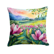 Load image into Gallery viewer, Louisiana Magnolias in Watercolor Throw Pillow