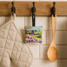Load image into Gallery viewer, Louisiana Magnolias in Watercolor Hanging Square Fabric Ornament 3.5 × 3.5