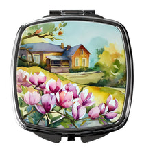 Load image into Gallery viewer, Louisiana Magnolias in Watercolor Compact Mirror