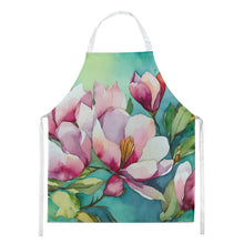 Load image into Gallery viewer, Louisiana Magnolias in Watercolor Apron – Artist-Designed Kitchen, BBQ &amp; Craft Apron