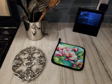 Load image into Gallery viewer, Louisiana Magnolias in Watercolor Pair of Pot Holders