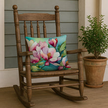 Load image into Gallery viewer, Louisiana Magnolias in Watercolor Throw Pillow