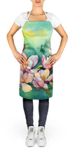 Load image into Gallery viewer, Louisiana Magnolias in Watercolor Apron – Artist-Designed Kitchen, BBQ &amp; Craft Apron