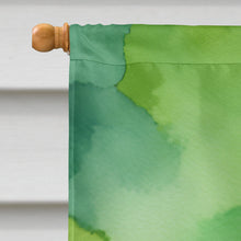Load image into Gallery viewer, Maine White Pine Cone and Tassels in Watercolor House Flag
