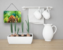 Load image into Gallery viewer, Maine White Pine Cone and Tassels in Watercolor Wall or Door Hanging Prints