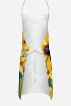 Load image into Gallery viewer, Maryland Black-Eyed Susans in Watercolor Apron – Artist-Designed Kitchen, BBQ &amp; Craft Apron