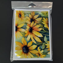 Load image into Gallery viewer, Maryland Black-Eyed Susans in Watercolor Greeting Cards -  Blank Note Cards – 8-Pack of Artist-Designed Cards with Envelopes