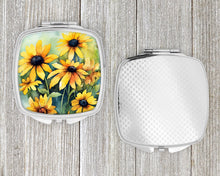 Load image into Gallery viewer, Maryland Black-Eyed Susans in Watercolor Compact Mirror