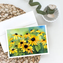 Load image into Gallery viewer, Maryland Black-Eyed Susans in Watercolor Greeting Cards -  Blank Note Cards – 8-Pack of Artist-Designed Cards with Envelopes